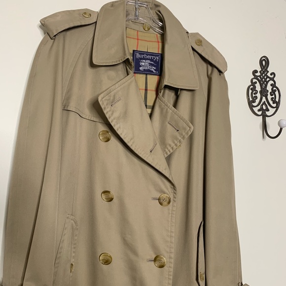 BURBERRY Long Kensington Trench w/ Removable Warm Lining Vintage Sz 44L - Picture 13 of 15